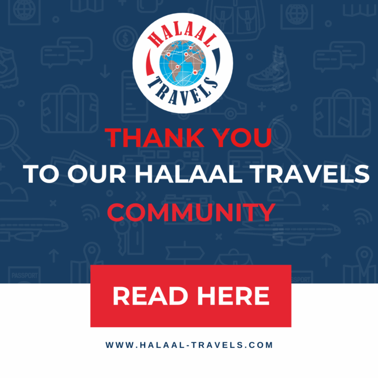 Thank you to our Halaal Travels Community